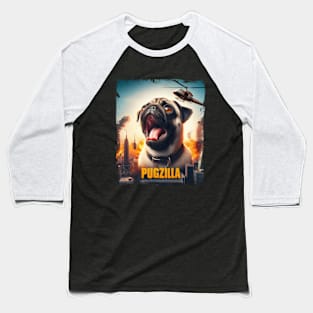 Pugzilla Dog Lover Puppy Trainer Animal Baseball T-Shirt